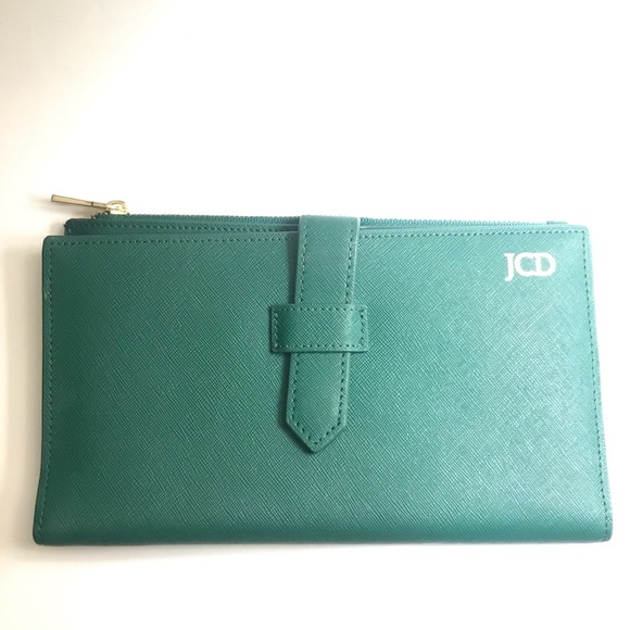 ANORAK Bags Nwot Emerald Green Travel Wallet With Rfid Protection